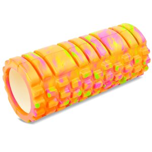 Ролер для йоги та пілатесу (мфр рол) Zelart Grid Combi Roller FI-4940 33 см кольору в асортименті