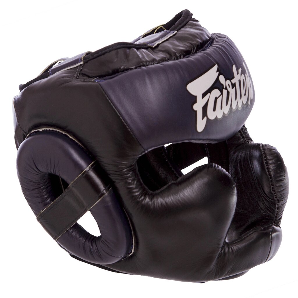 Шолом боксерський з повним захистом шкіряний FAIRTEX HG13-LACES M-XL кольору в асортименті від компанії DROPT - інтернет-магазин гуртової та роздрібной торгівлі - фото 1