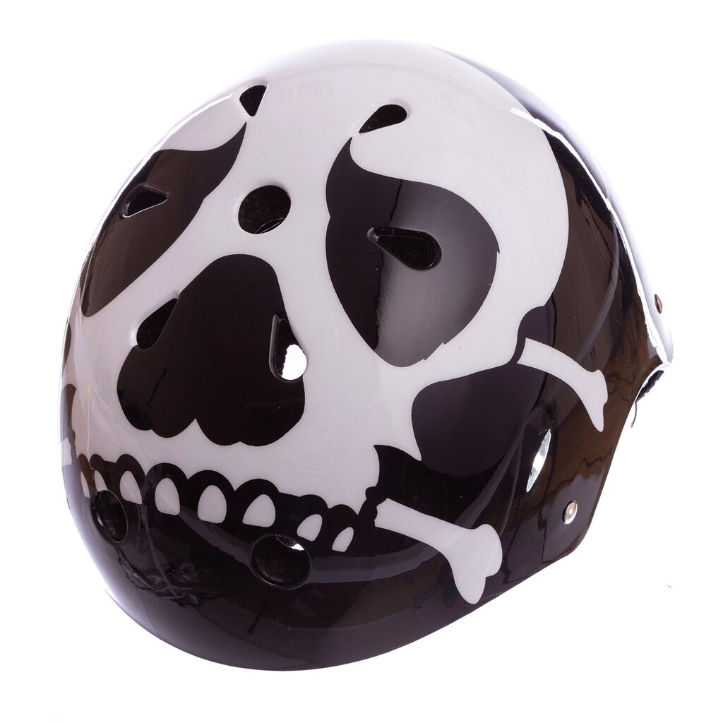 Шолом для екстремального спорту Котелок Zelart SKULL SK-5616-015 L-56-58 чорний-білий від компанії DROPT - інтернет-магазин гуртової та роздрібной торгівлі - фото 1