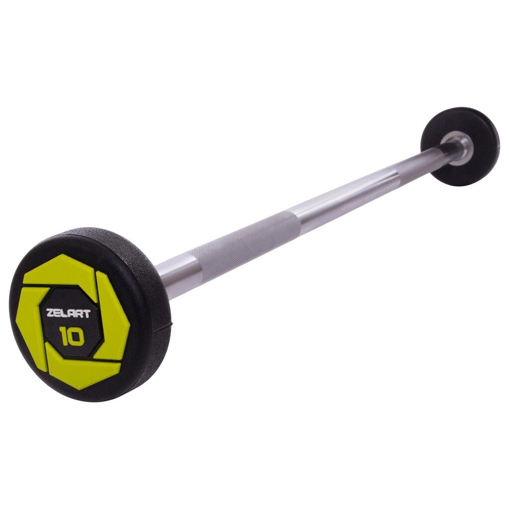 Штанги фіксована пряма поліуретанова Zelart Urethane Barbell TA-2689-10 довжина- 103cм 10кг від компанії DROPT - інтернет-магазин гуртової та роздрібной торгівлі - фото 1