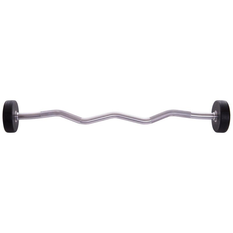 Штанги фіксована зігнута поліуретанова Zelart Urethane Barbell TA-2690-10 довжина-102cм 10кг від компанії DROPT - інтернет-магазин гуртової та роздрібной торгівлі - фото 1