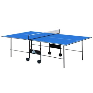 Тенісний стіл GSI-MT Sport-4690 (Gk-2) (складаний, ДСП толщина16мм, метал, розмір 2,74х1,52х0,76м,сітка, синій)