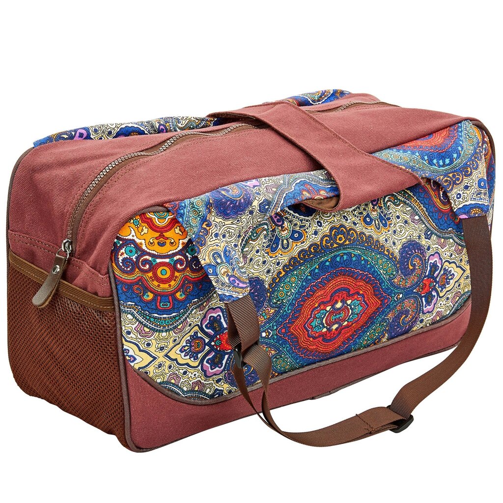 Сумка для фітнесу і йоги Yoga bag KINDFOLK FI-8366-4 (розмір 19смх50х33см, поліестер, бавовна, від компанії DROPT - інтернет-магазин гуртової та роздрібной торгівлі - фото 1