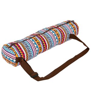 Сумка для йога килимка Yoga bag KINDFOLK FI-8365-1 (розмір 15смх65см, поліестер, бавовна,