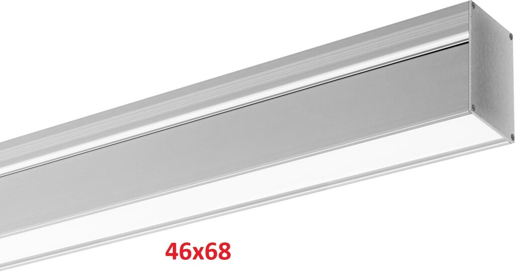 Лінійний  LED-світильник M6-4668 L=1200/1700/2300/2800 мм (39-97W; 4800-12100Lm) світлодіодний підвісний від компанії ПРОЖЕКТОР-УА - фото 1