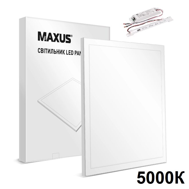 Maxus Panel 36W 3600Lm 5000К Ra80 аварійна світлодіодна LED-панель 600х600 з акумулятором від компанії ПРОЖЕКТОР-УА - фото 1