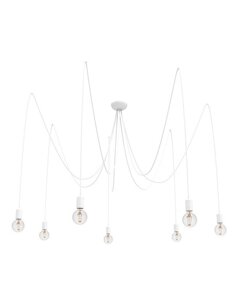 Люстра павук Nowodvorski 9743 Spider E27 7x60W IP20 Біла