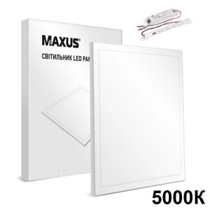 Maxus Panel 36W 3600Lm 5000К Ra80 аварійна світлодіодна LED-панель 600х600 з акумулятором