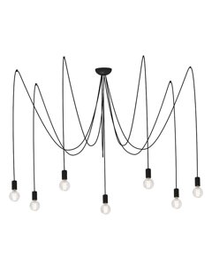 Люстра павук Nowodvorski 6785 Spider E27 7x60W IP20 Чорна