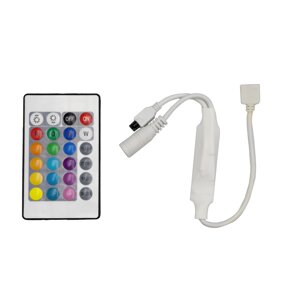 Контролер PROLUM RGB; з пультом 24 кнопки IR; Mini; BLUETOOTH; TUYA; 6A; Series: HomeLink