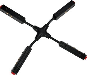 Конектор живлення X-подібний для магнітного шинопровода OLEDIM OL505 48V чорний