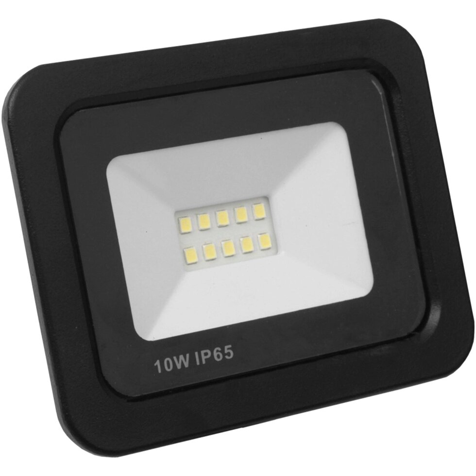 Світлодіодний EUROLAMP LED SMD Прожектор чорний з радіатором NEW 10 W 6000 K від компанії ПРОЖЕКТОР-УА - фото 1