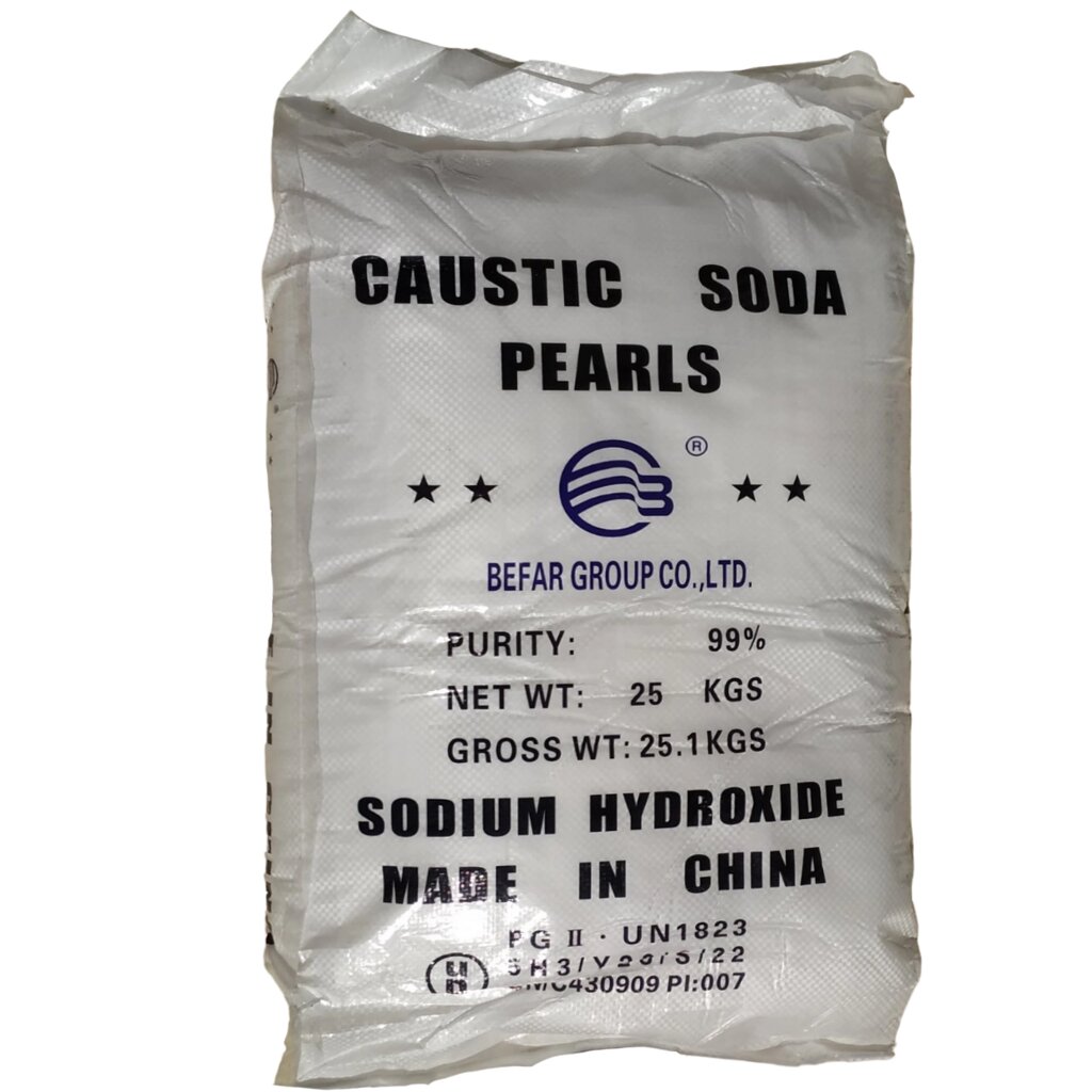 Сода каустична (натр їдкий) гранули, 25 кг від компанії KAAPRI - фото 1