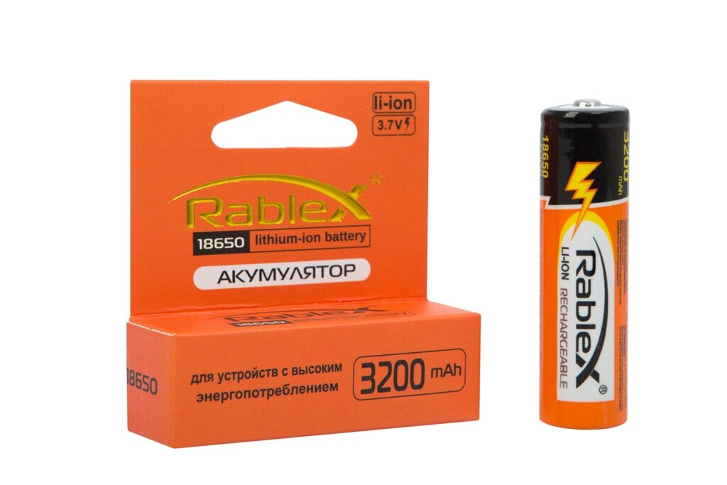 18650 Rablex 3200mAh AA Акумуляторні батарейки від компанії експерт - фото 1