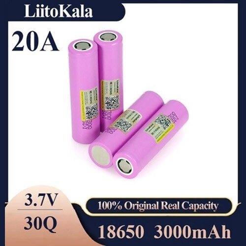 Акумулятор високострумовий 18650, LiitoKala 30Q, 3000mah, ОРИГІНАЛ від компанії експерт - фото 1