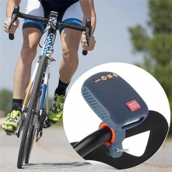 Бездротовий Bluetooth-динамік для велосипеда TG392, IPX5, blue з радіо та speakerphone від компанії експерт - фото 1