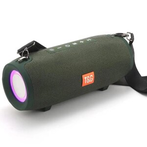 Bluetooth-колонка TG322 з RGB Підсвічуванням, Speakerphone, радіо,40 Вт/3600 мАч Green