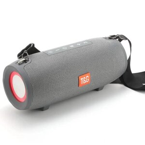Bluetooth-колонка TG322 з RGB Підсвічуванням, Speakerphone, радіо,40 Вт/3600 мАч Grey