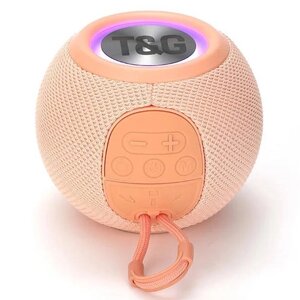 Bluetooth-колонка TG337 з RGB Підсвічуванням, Speakerphone, радіо, Pink