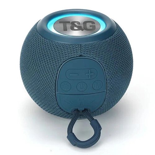 Bluetooth-колонка TG337 з RGB Підсвічуванням, Speakerphone, радіо, Blue від компанії експерт - фото 1