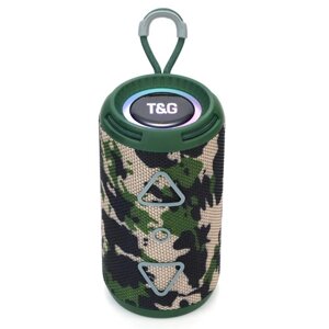 Bluetooth-колонка TG656 з RGB ПІДСВІЧУВАННЯМ, speakerphone, радіо, camouflage