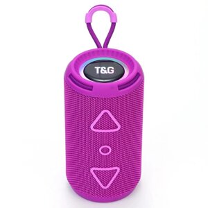 Bluetooth-колонка TG656 з RGB ПІДСВІЧУВАННЯМ, speakerphone, радіо, purple