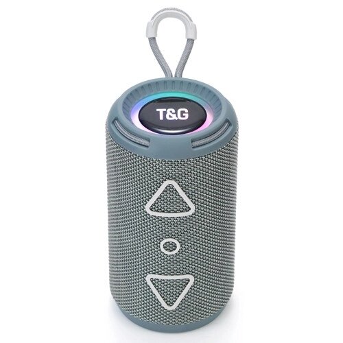 Bluetooth-колонка TG656 з RGB ПІДСВІЧУВАННЯМ,  speakerphone, радіо, grey від компанії експерт - фото 1