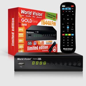 Цифровий ефірний Т2 тюнер World Vision T644A FM