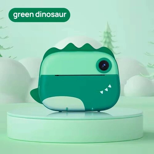 Дитячий фотоапарат з термодруком M05 GREEN DINOSAUR від компанії експерт - фото 1