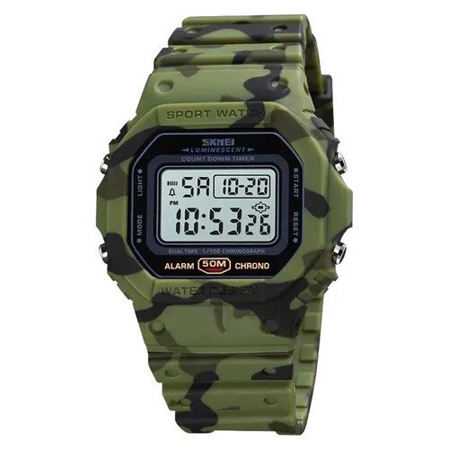 Годинник наручний 1628CMGN SKMEI, CAMO GREEN від компанії експерт - фото 1