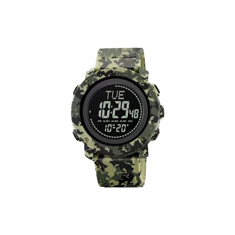 Годинник наручний 2095CMGN SKMEI, ARMY GREEN CAMOUFLAGE, Compass від компанії експерт - фото 1