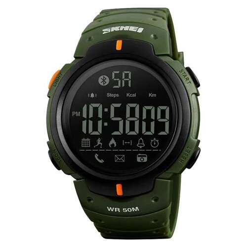 Годинники наручні 1301AG SKMEI, ARMY GREEN, Smart Watch від компанії експерт - фото 1