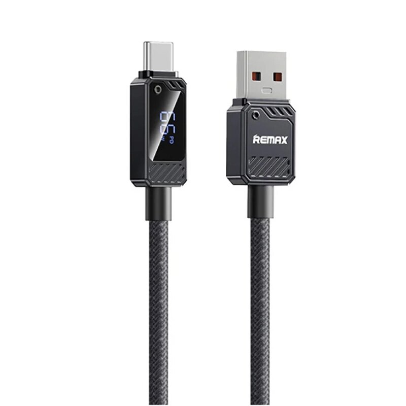 Кабель для швидкої зарядки та передачі даних REMAX RC-C070 Suxien Series USB - Type-C 66 W 1,2 м Black від компанії експерт - фото 1