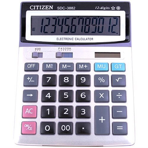 Калькулятор CITIZEN 3882, подвійне живлення від компанії експерт - фото 1