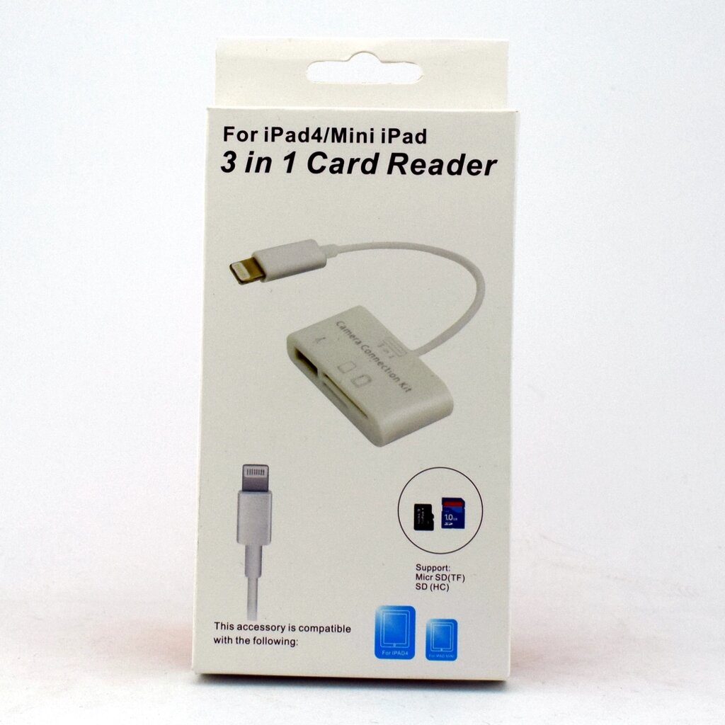 Кардрідер 3 in 1 Card Reader For iPad4/Mini iPad від компанії експерт - фото 1