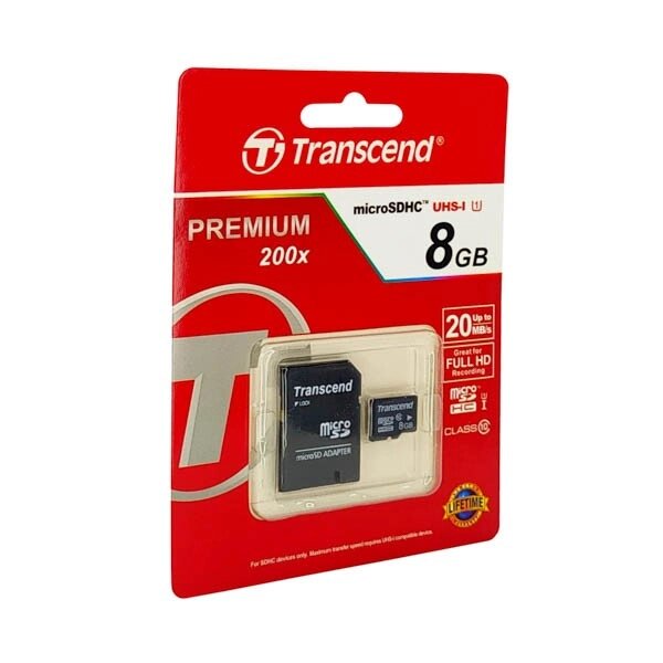 Карта памяти 8Gb Class10 Transcend від компанії експерт - фото 1