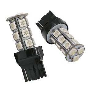 Лампа авто LED цоколь 7440 T20 DC12V 18 SMD 5050 габарити, задній хід, поворотники Жовто-бурштинового кольору