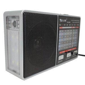 Багатодіапазонне FM/AM/SW радіо GOLON RX-8866 MP3-плеєр, TF, USB silver