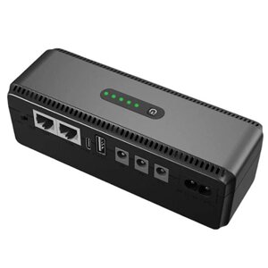 ДБЖ міні-UPS DCL-18W 88000mAh для роутера, модему, GPON 12V/9V/5V/USB port/Type-C/POE port  18W Чорний в Одеській області от компании Эксперт