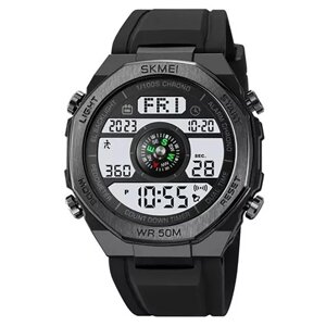 Годинник наручний 2209BKWT SKMEI, BLACK-WHITE, Compass, Pedometer в Одеській області от компании Эксперт