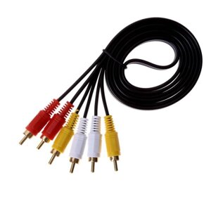 Кабель тюльпан 3-3 RCA 1.5m