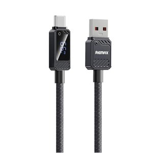 Кабель для швидкої зарядки та передачі даних REMAX RC-C070 Suxien Series USB - Type-C 66 W 1,2 м Black