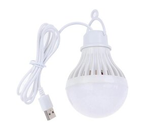 Світлодіодна LED Лампа ліхтар з енергозбереженням 85% та кабелем 1м від USB
