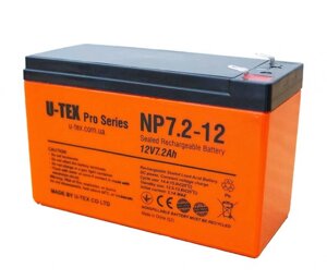 Акумуляторна батарея U-tex 12V7.2A NP7.2-12