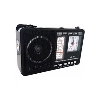 Радіоприймач Rotosonic XB-401C, Портативний годинник, Зчитувач MP3-SD/TF/USB, Діапазони AM/FM/SW, Ліхтар, Акумулятор в Одеській області от компании Эксперт