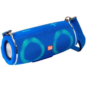 Bluetooth-колонка TG642 з RGB ПІДСВІЧУВАННЯМ, speakerphone, радіо, blue
