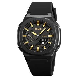 Годинник наручний 2091BKGDBK SKMEI, BLACK/GOLD-BLACK