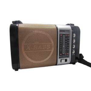 РадіоприймачRotosonic Superbass XB-772BT 18650 MP3-TF/USB з акумулятором та ліхтарем Brown