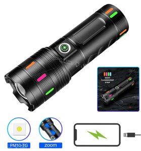 Ліхтар NIGHT VISION FLUORESCENCE 701-PM30-TG, Li-Ion акумулятор, ЗУ Type-C, індикація заряду, zoom в Одеській області от компании Эксперт