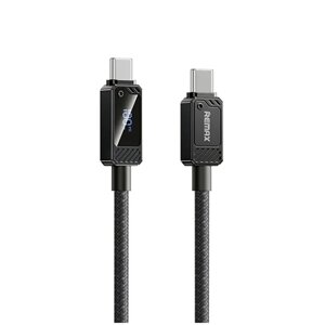 Плетений дата кабель REMAX RC-C099 для швидкого заряджання USB на Type-C 66W 1,2м Black